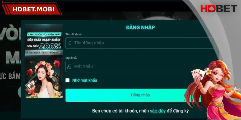 Những lỗi đăng nhập HDBET phổ biến